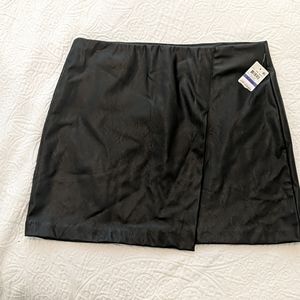 NWT Faux Leather Mini Skirt